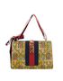 Floral Brocade Sylvie Shoulder Bag, back view